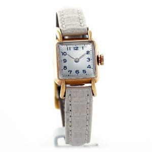 Montre à mouvement mécanique en or rose