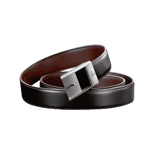 Ceinture en cuir avec boucle brossée