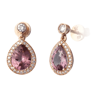 Boucles d’oreilles serties