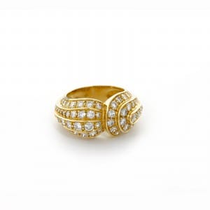 Vintage ring in yellow gold