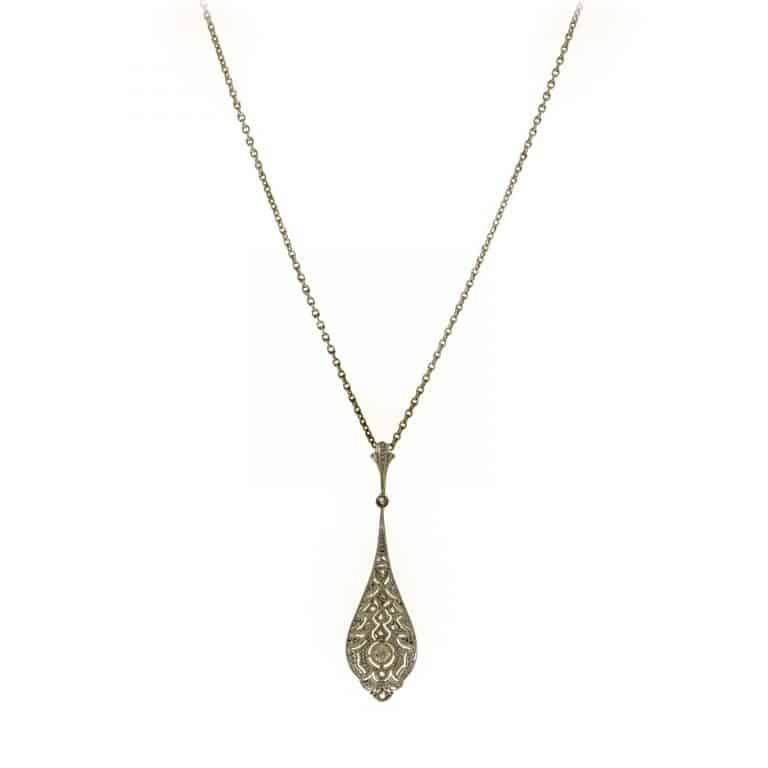 Collier Vintage white gold 750