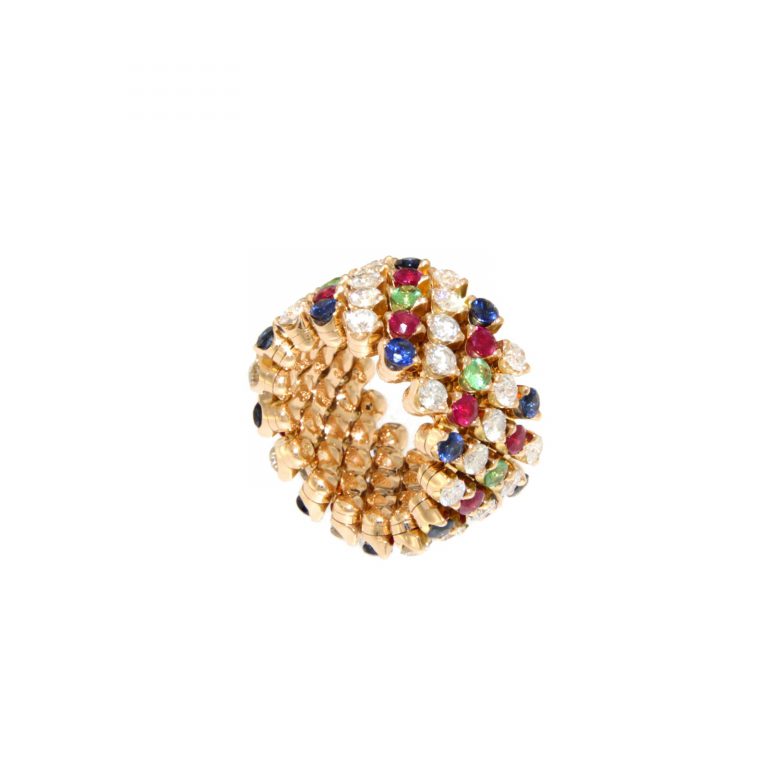 Serafino Consoli - Bague Brevetto Pierres Précieuses