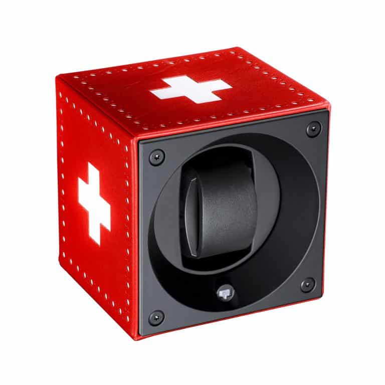 Swiss Kubik - Red leather winder
