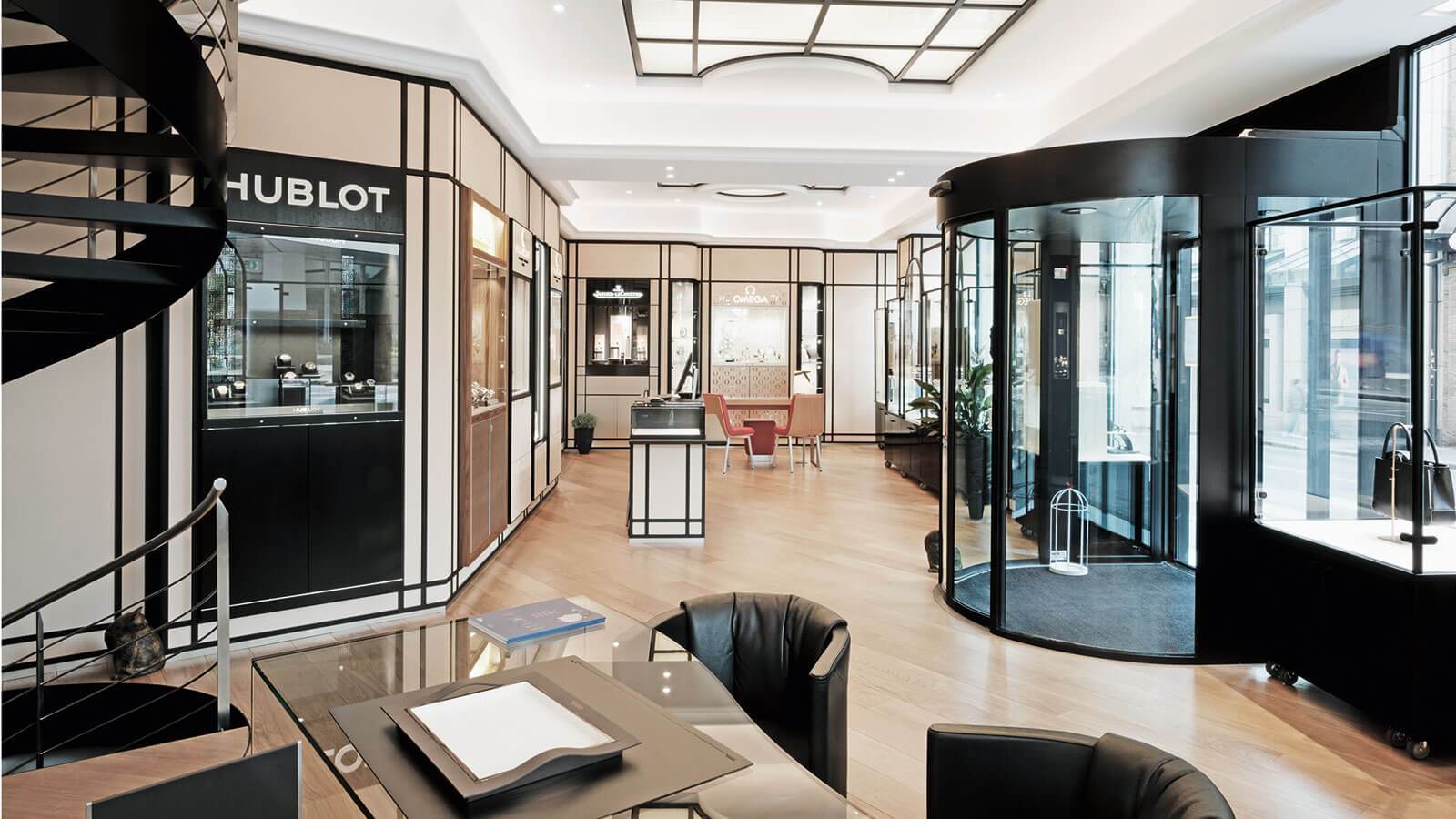 The new Lionel Meylan boutique <br>at 14, Rue de Lausanne 14 in Vevey