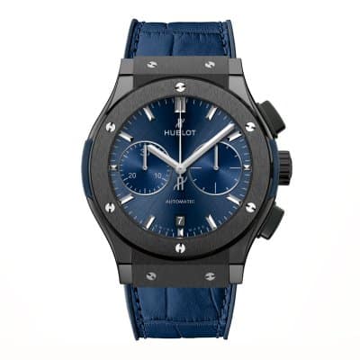 Classic Fusion Ceramic Blue Chronograph 45mm