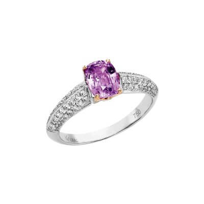 Bague saphir rose