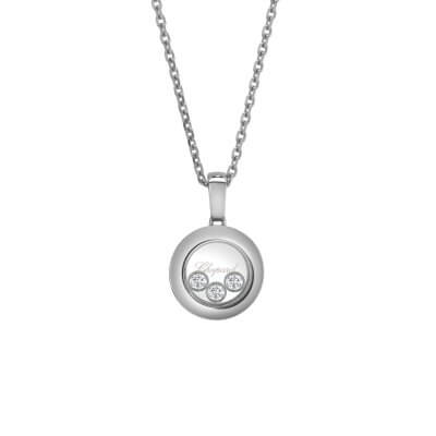 Happy Diamonds Pendentif or blanc 750