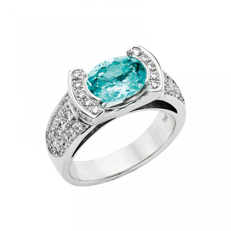 Lionel Meylan Créations - Bague Tourmaline Paraïba