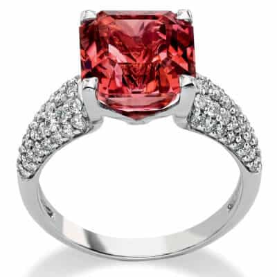 Bague tourmaline rose