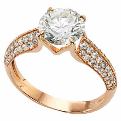 Bague sertie de diamants