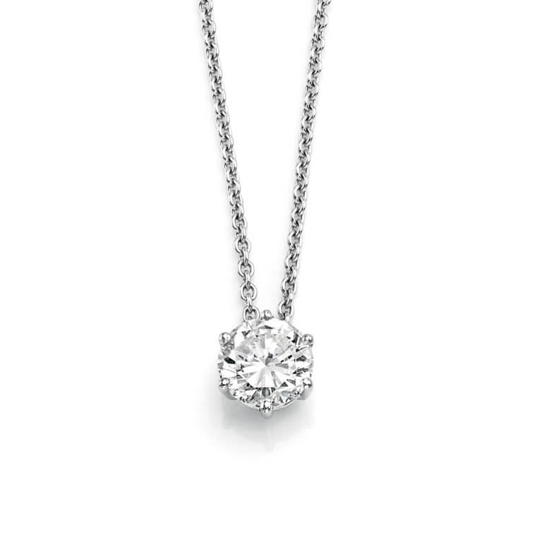 Lionel Meylan Créations - Necklace set with a white diamond