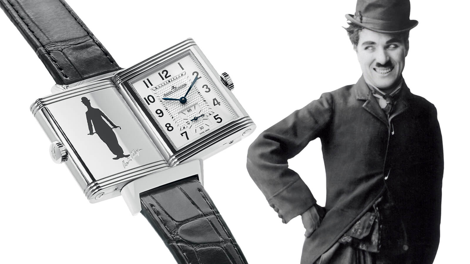 Quand Charlie Chaplin vagabonde sur le boîtier d’une Reverso