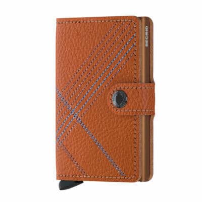 Miniwallet Stitched Linea Caramello