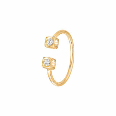 Bague Le Cube Diamant or jaune et diamants