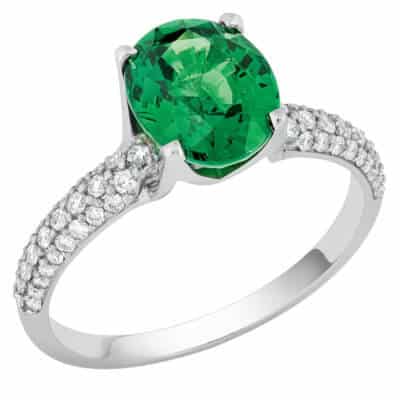 Bague Tsavorite