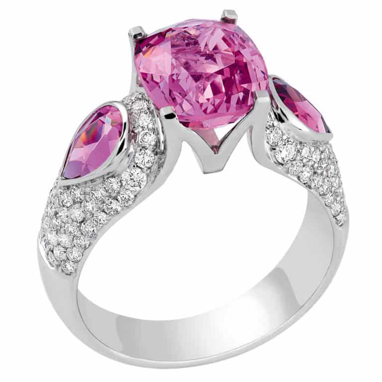 Lionel Meylan Créations - Bague Spinel rose