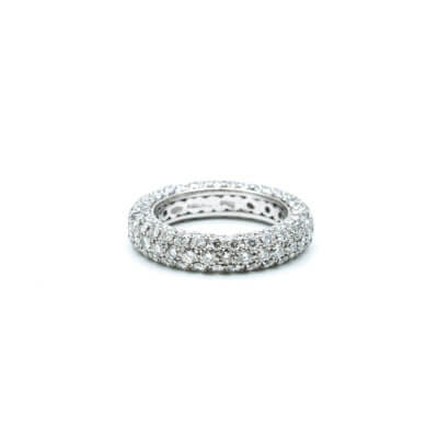 Pasquale Bruni Bague en or blanc 750 avec 155 diamants