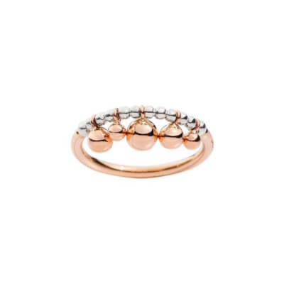 Bollicine ring in 375 pink gold with 375 pink gold spheres