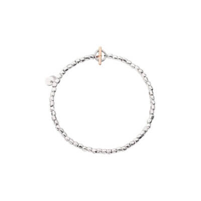 Granelli mini grains bracelet in 925 silver