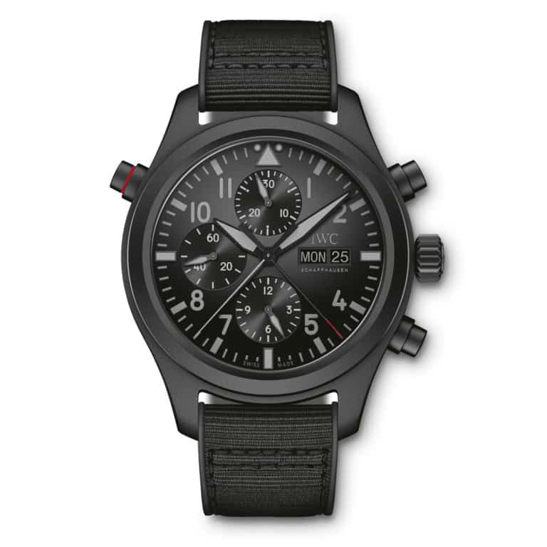 IWC Schaffhausen - Montre D’aviateur double chronographe Top Gun Ceratanium