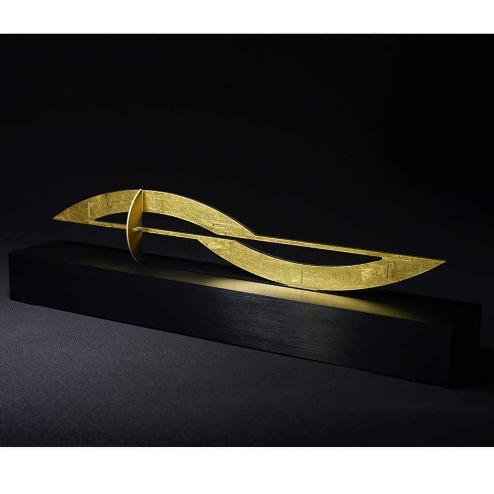 Sculpture du Temps feuille d’or 3N