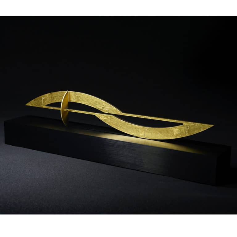 Around Five - Sculpture du Temps feuille d’or 3N