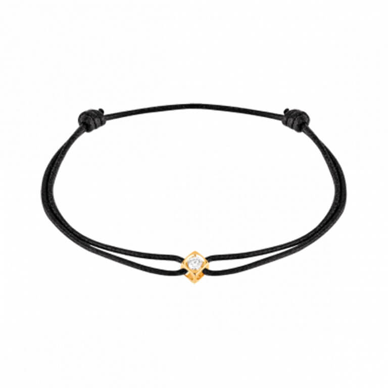 Dinh Van - Le cube diamant bracelet cordon