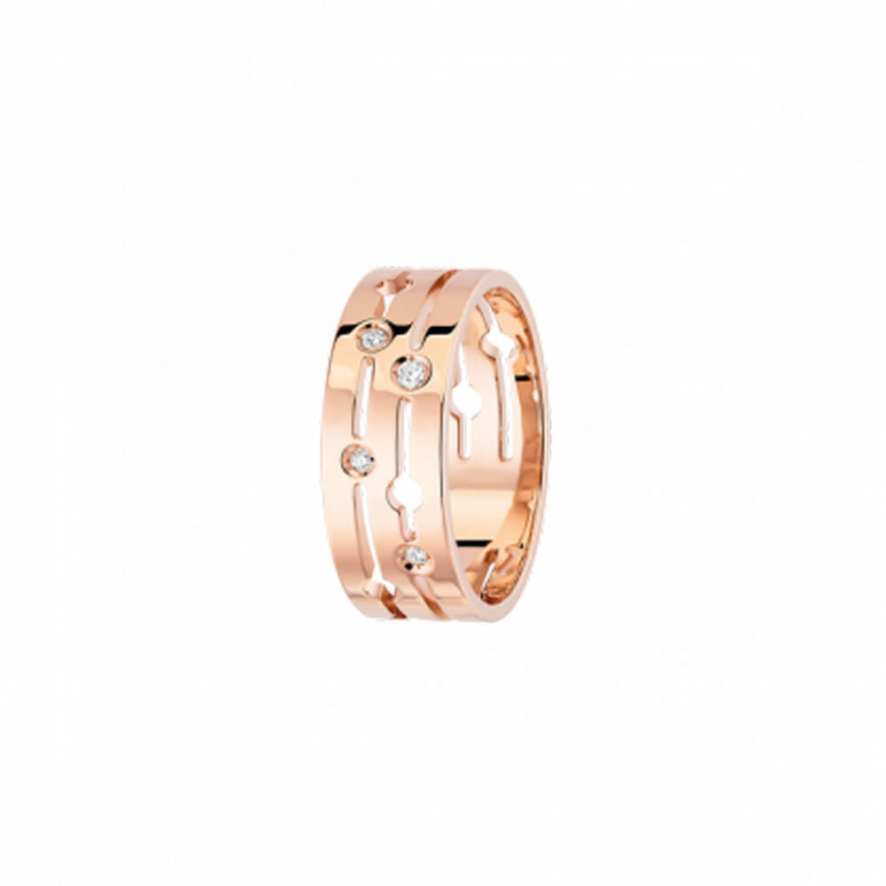 Pulse bague en or rose 750
