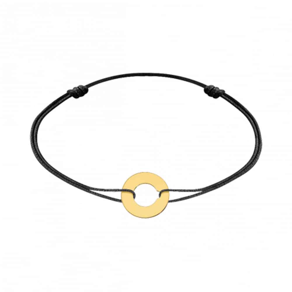 Cible or jaune sur cordon