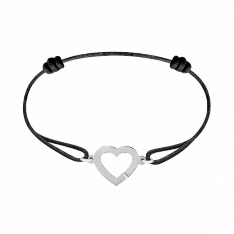 Dinh Van - Coeur bracelet sur cordon