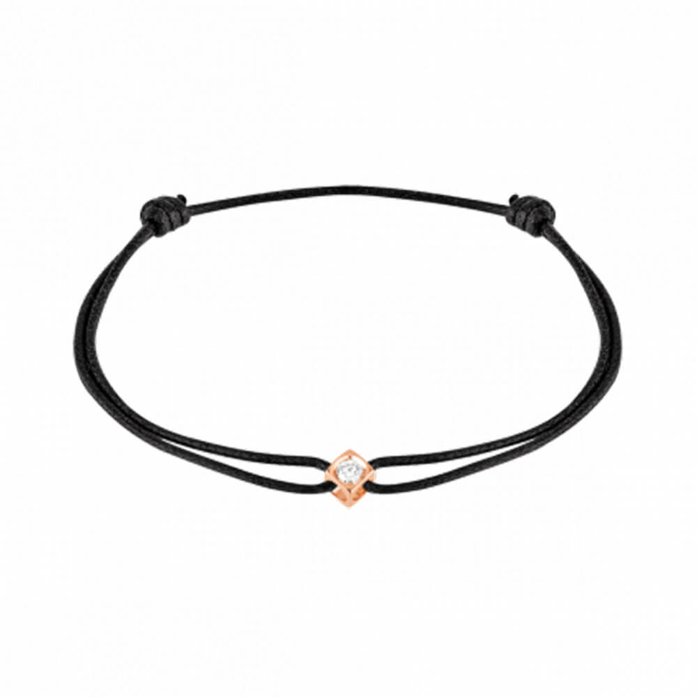 Le Cube diamant bracelet cordon