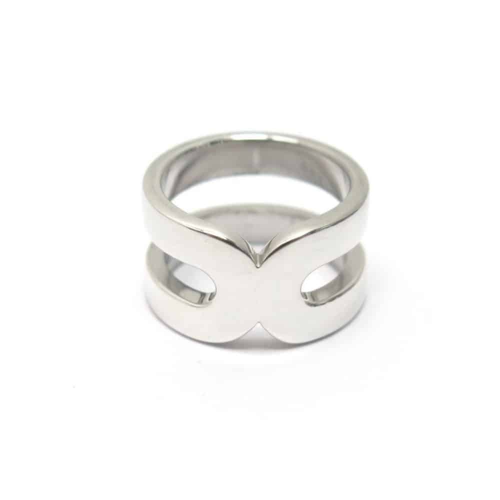 Maillon bague XL en argent