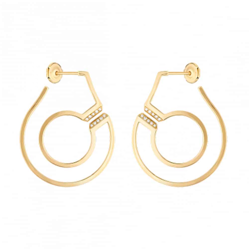 Menottes R27.5 créoles en or jaune