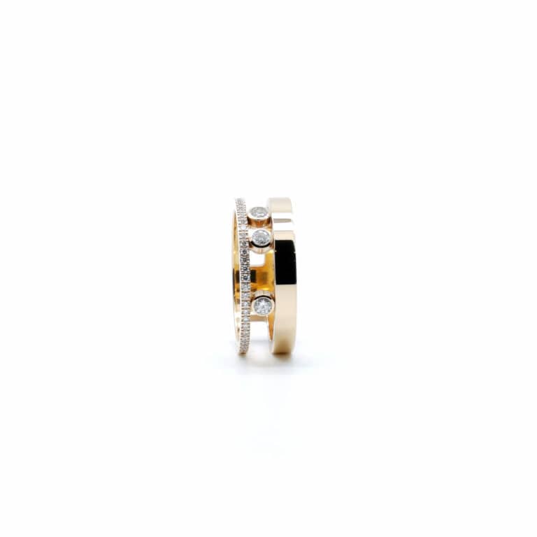 Messika Move Romane ring in pink gold