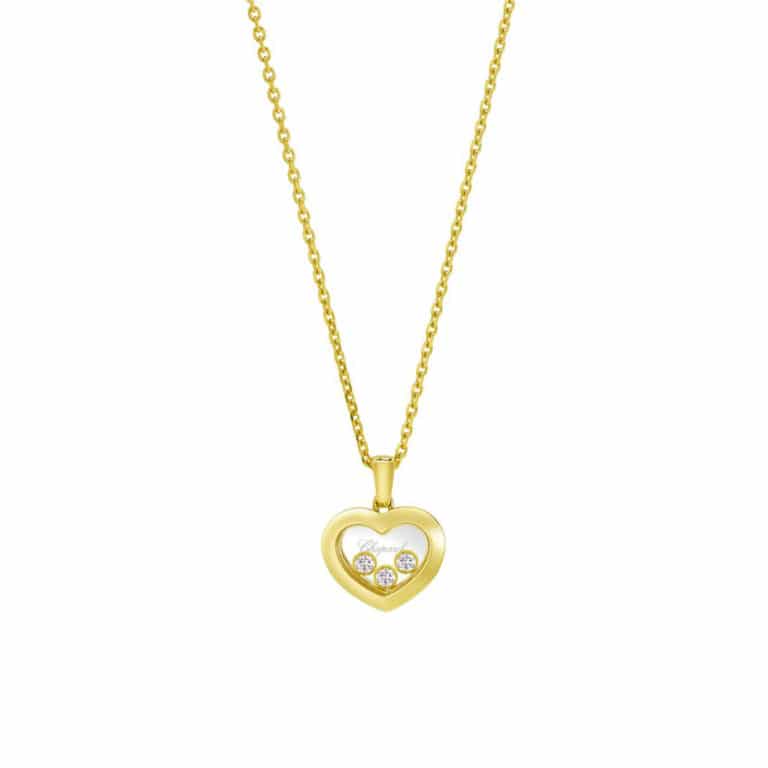 Chopard - Happy Diamonds collier en or jaune avec pendentif coeur