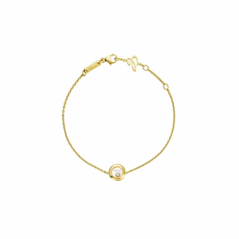 Chopard - Happy Diamonds yellow gold bracelet with round pendant