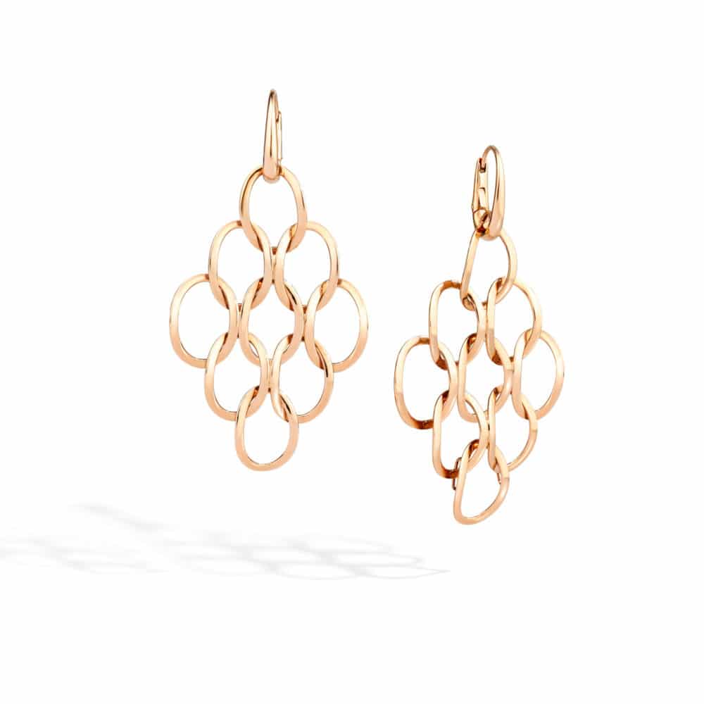 Brera boucles d’oreilles en or rose 750