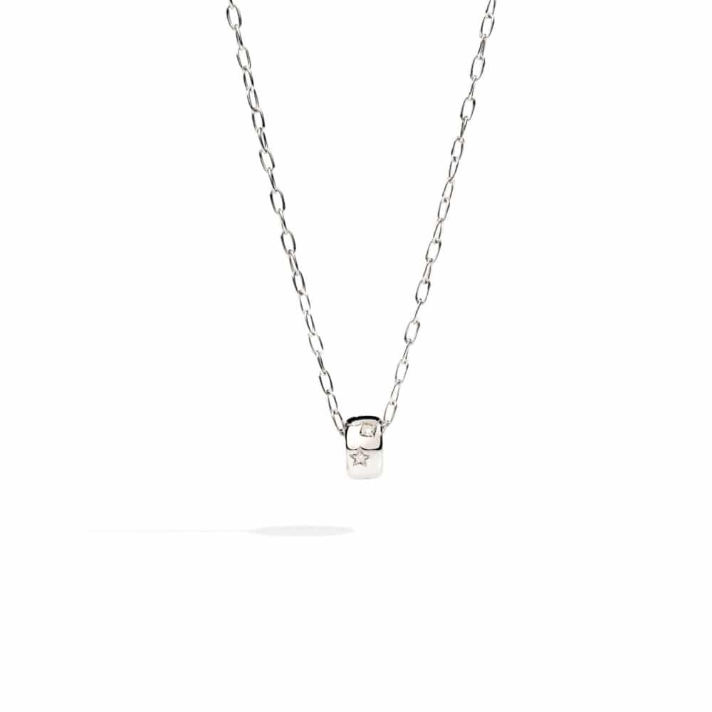 Iconica white gold necklace