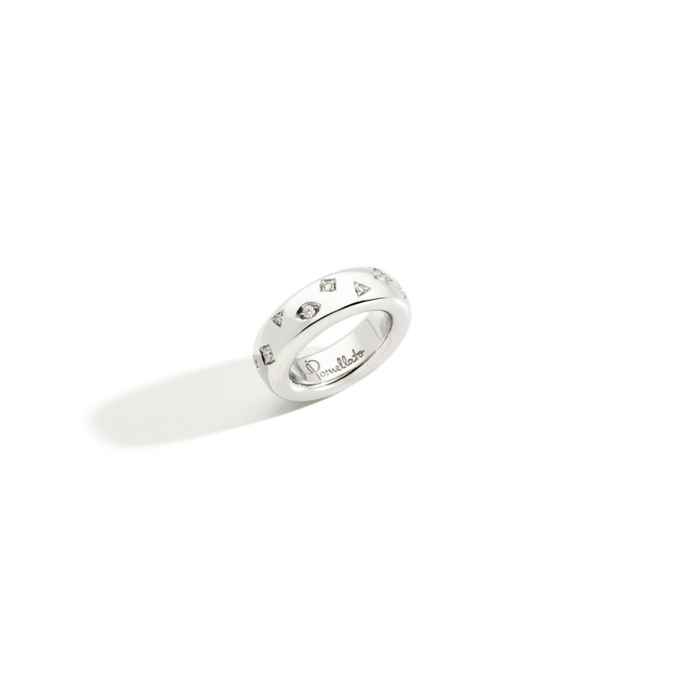 Icona ring white gold small