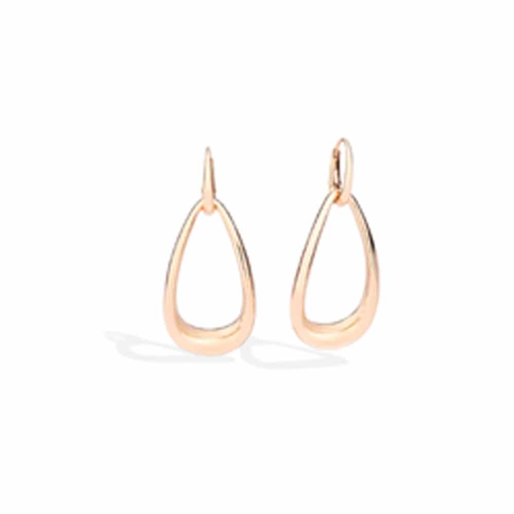 Fantina boucles d’oreilles pendantes en or rose