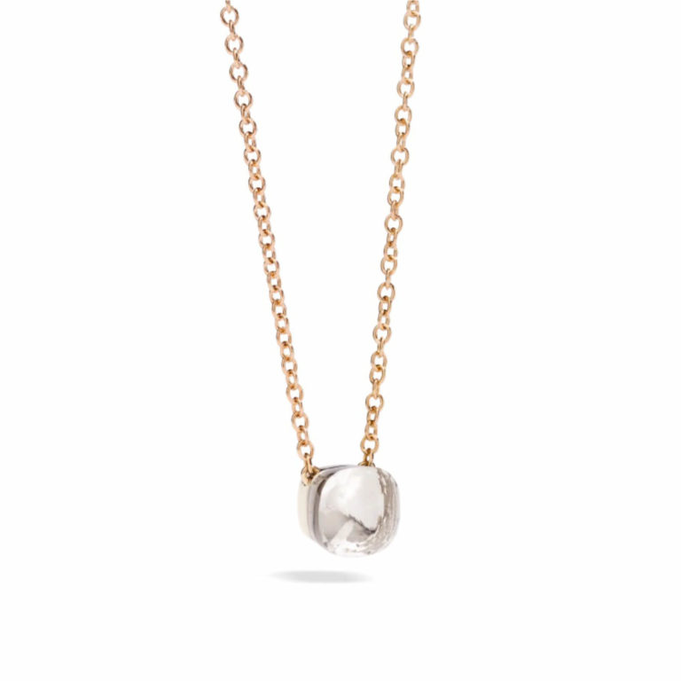 Pomellato - Nudo Classic collier en or rose sertie d’une topaze blanche