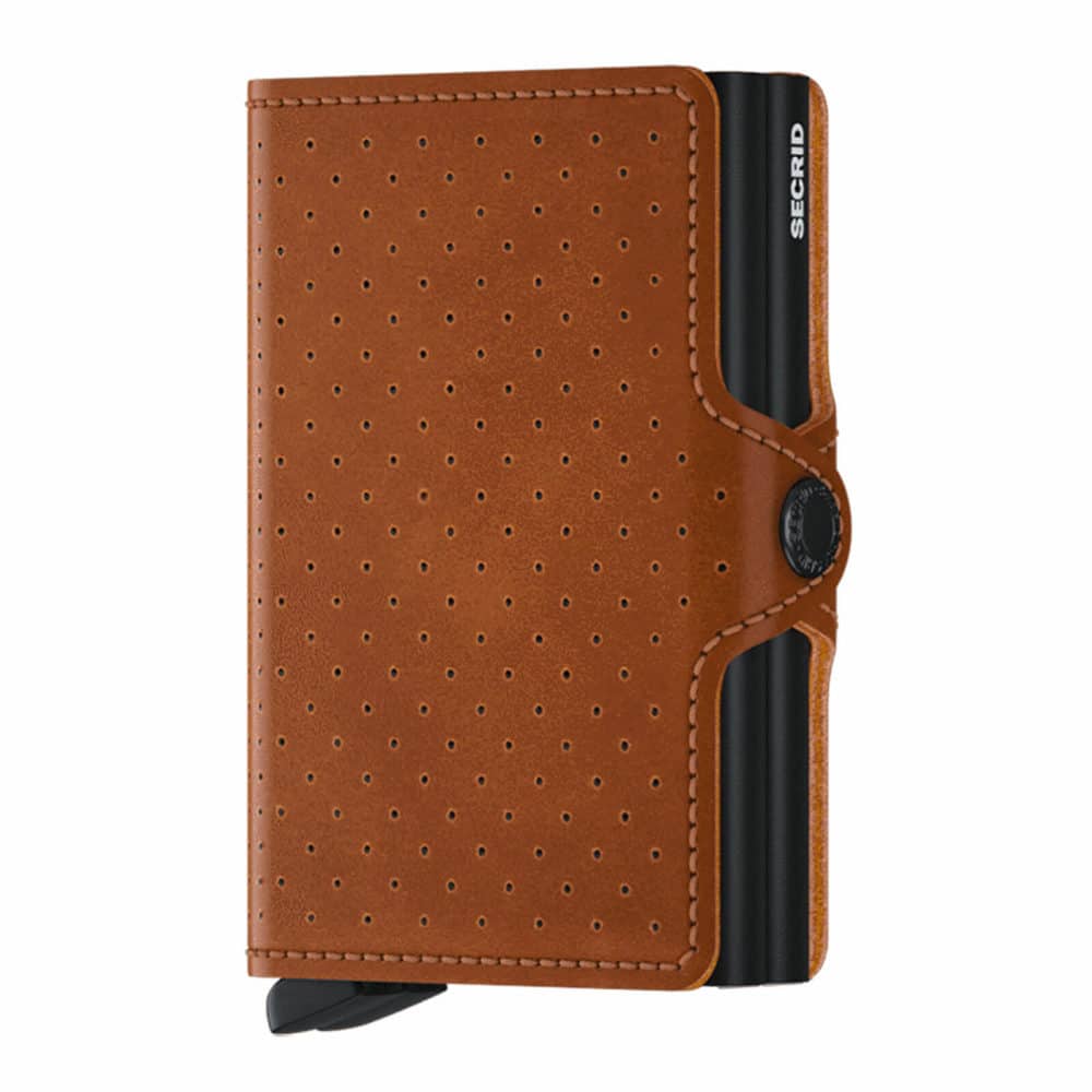 Twinwallet Perforated Cognac