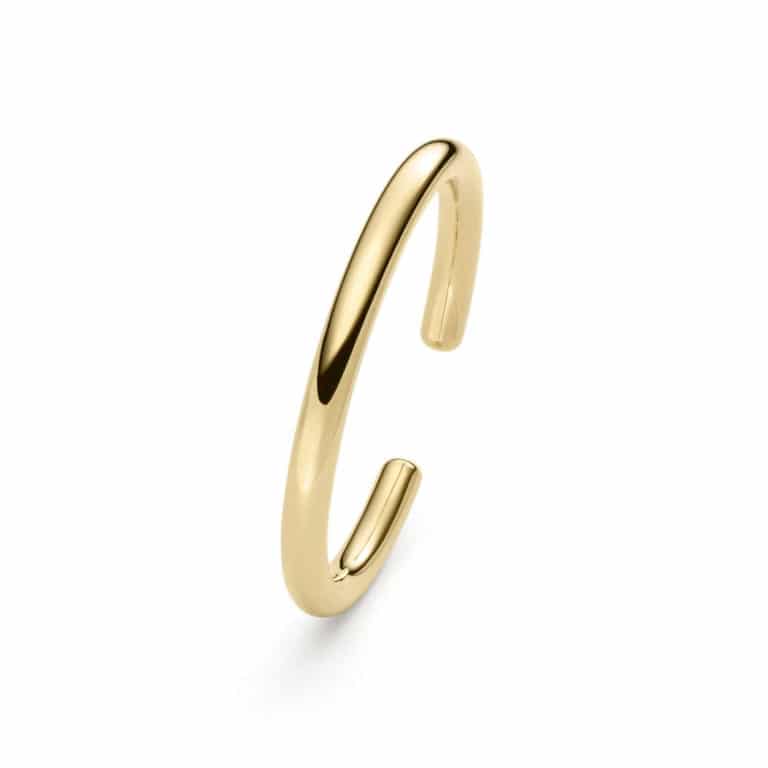 IsabelleFa - Flix Flex bracelet jonc ovale en or jaune 9mm serti d’un diamant