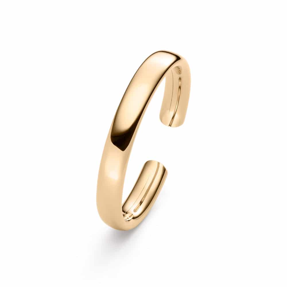 Flix Flex oval bangle in pink gold 750 set with a diamond