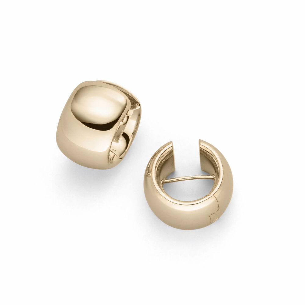 Ellipse 19, créoles en or rose