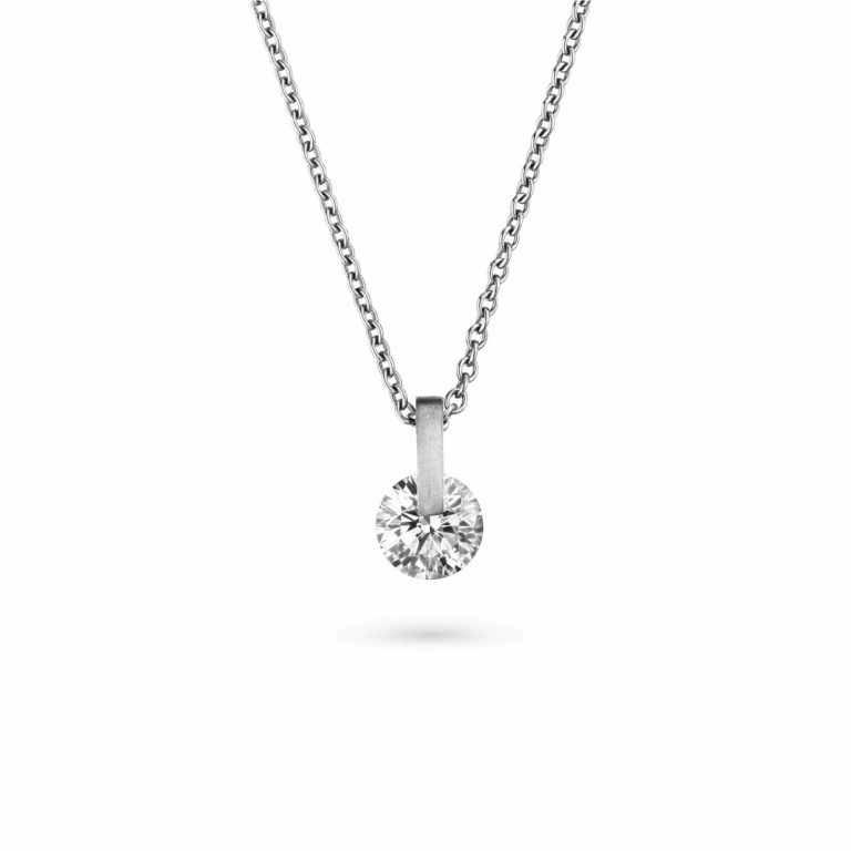 Schaffrath - Liberté Lumina collier en or blanc et palladium serti d’un diamant