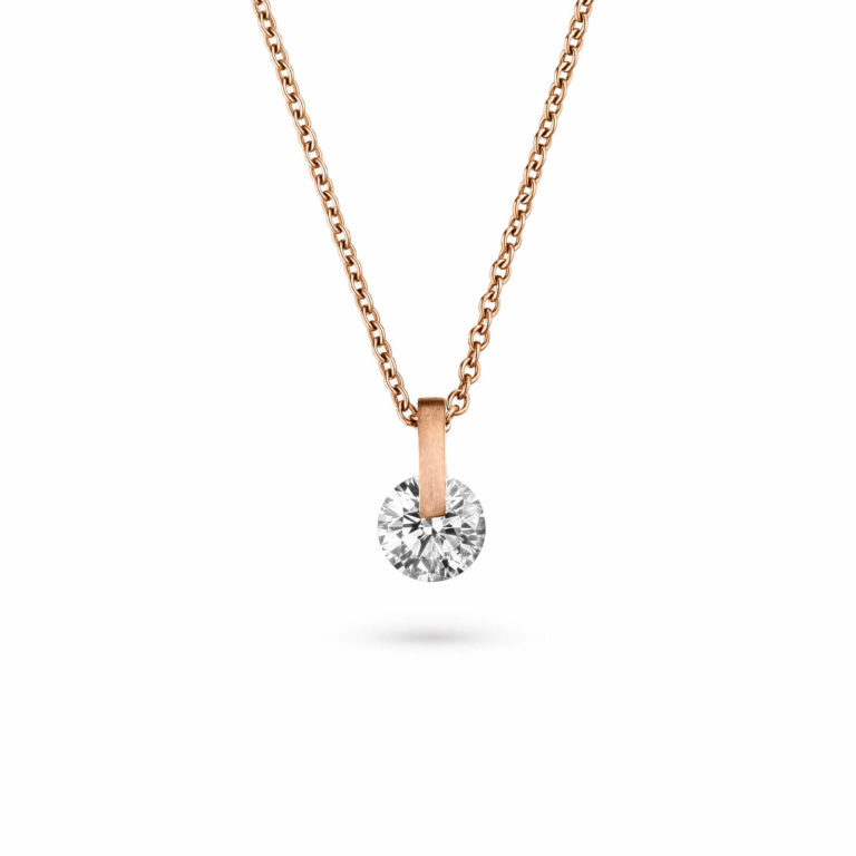 Schaffrath - Liberté Lumina Collitaire en or rose serti d’un diamant libre