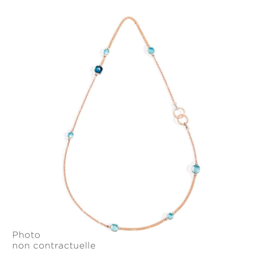 Nudo Sautoir en or rose et or gris