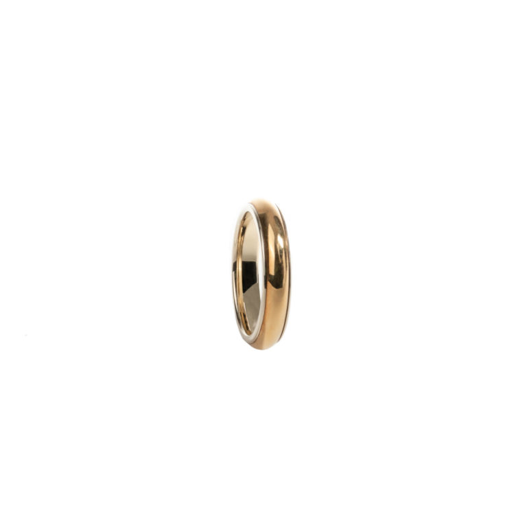 Pomellato - FEDE ring in white gold and 750 yellow gold