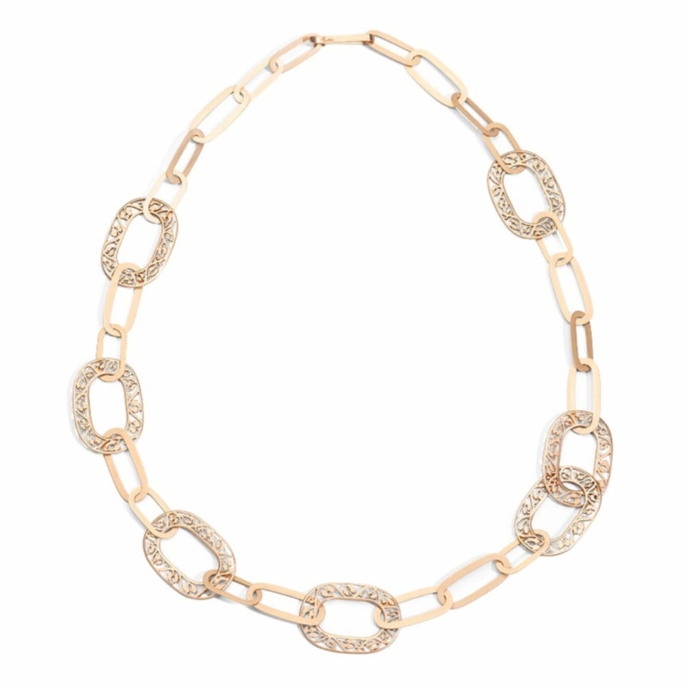 Collier en or rose 750 matt